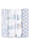Aden + Anais 4-pack Classic Swaddling Cloths In Sunrise