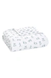 Aden + Anais Infant Cotton Muslin Dream Blanket In Grey