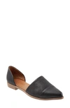 Bueno Bella D'orsay Flat In Black Leather