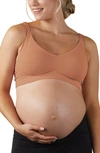 Bravado Designs Body Silk Seamless Wireless Full Cup Recycled Nylon Blend Maternity/nursing Bra In Cinnamon