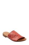 Bueno Turner Slide Sandal In Terracotta Leather