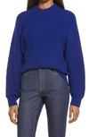 Everlane Stoopwaffle Recycled Cashmere Crewneck Sweater In Deep Lapis