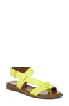 Franco Sarto Glenni Sandal In Limeade Faux Leather