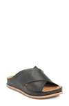 Kork-easer Tutsi Slide Sandal In Black Leather