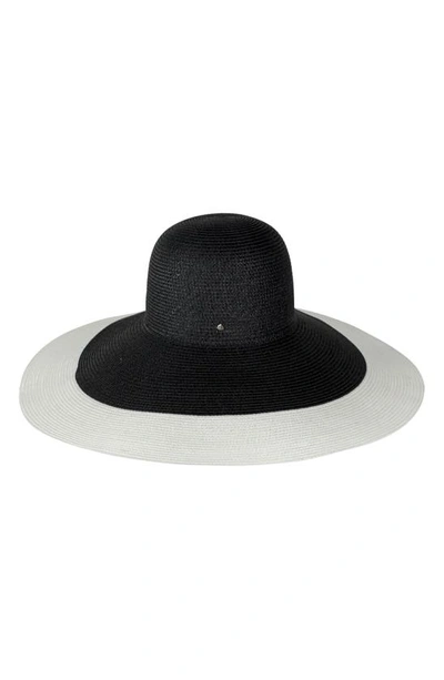 Kate Spade Tipped Sun Hat In Black