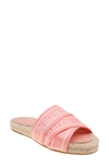 Bcbgeneration Maya Slide Sandal In Chintz Rose/ White Fabric