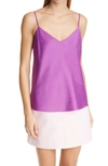 Club Monaco Kora Satin Camisole In Purple