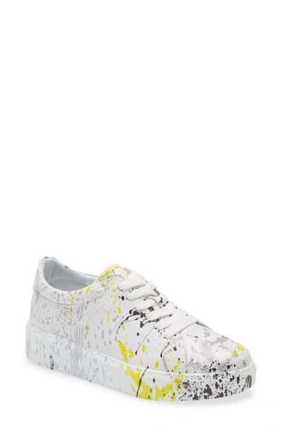 Sheridan Mia Daphne Print Sneaker In Yellow
