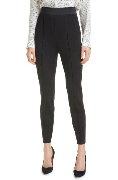 Hugo Boss Talmire Raised Seam Cigarette Pants In Black