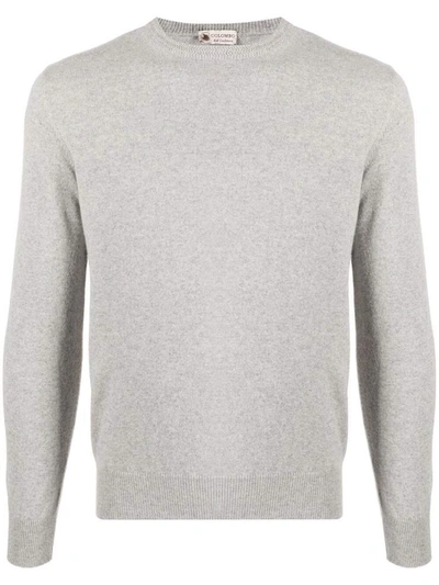 Colombo Grey Slim-fit Cashmere Jumper