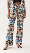 ALIÉTTE POSTCARD PRINT PANTS,ALIET30016