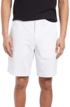 Polo Ralph Lauren White Cotton Twill Bermuda Shorts In White