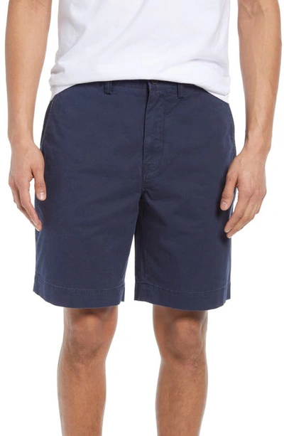 Polo Ralph Lauren Slim-leg Cotton-blend Chino Shorts In Nautical Ink