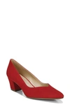 Naturalizer Mali Pointed Toe Pump In Blaze Red Leather