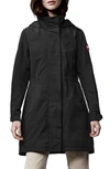 Canada Goose Belcarra Water Resistant Hooded Jacket In Black - Noir