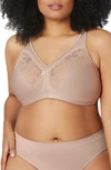 Glamorise Magiclift Seamless Silhouette Minimizer Support Bra In Brown