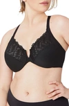 Glamorise Wonderwire Front Closure Bra In Black