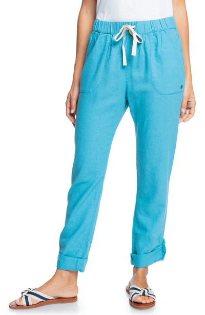 Roxy Juniors' On The Seashore Pull-on Utility Pants In Adriatic Blue
