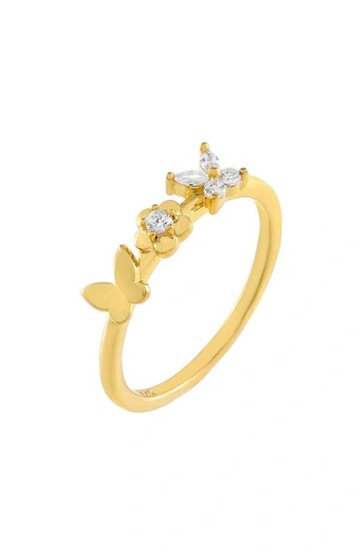 Adinas Jewels Cubic Zirconia Band Ring In Gold