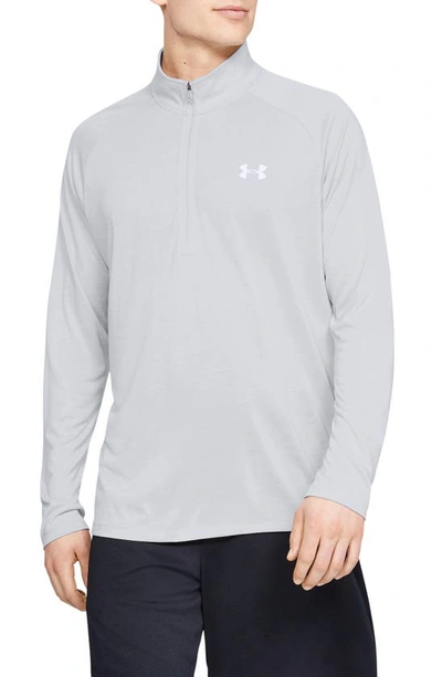 Under Armour Training Tech 2.0 Half Zip Top In Grey