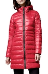 Canada Goose Cypress Packable Hooded 750-fill-power Down Puffer Coat In Red