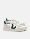 Veja V-10 Panelled B-mesh Trainers In White/nautico