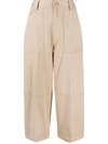 MONCLER MONCLER PANELLED CROPPED TROUSERS