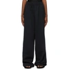 BALENCIAGA BLACK BAGGY LOUNGE PANTS