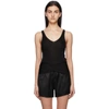 TOM FORD BLACK SILK TWIST TANK TOP