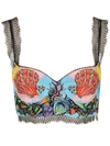 VERSACE VERSACE TRÉSOR DE LA MER PRINT BRALETTE TOP