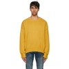 RHUDE YELLOW LOUNGE SWEATER