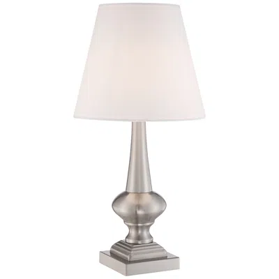 360 Lighting 19" High Brushed Nickel Finish Touch On-off Table Lamp