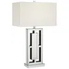 360 Lighting 29" High Rectangular Modern Mirrored Table Lamp