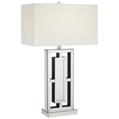 360 Lighting 29" High Rectangular Modern Mirrored Table Lamp