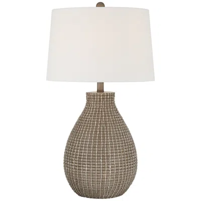 360 Lighting Adelyn 28" High Natural Beige Gourd Table Lamp