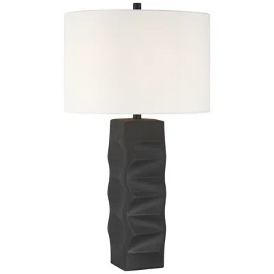 360 Lighting Aidan 31" High Modern Black Ceramic Table Lamp With Dimmer