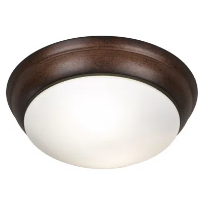 360 Lighting Alabaster Glass Pepper Bronze 12 1/2" Wide Dome Ceiling Light