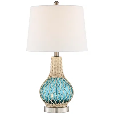 360 Lighting Alana 22 3/4" Blue Accent Night Light Lamp With Dimmer