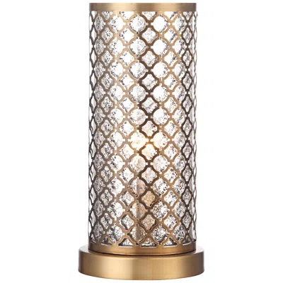 360 Lighting Alcazar 12" High Brass And Mercury Glass Accent Light