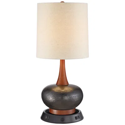 360 Lighting Andi Ceramic Lamp With Dimmable Usb Workstation Base