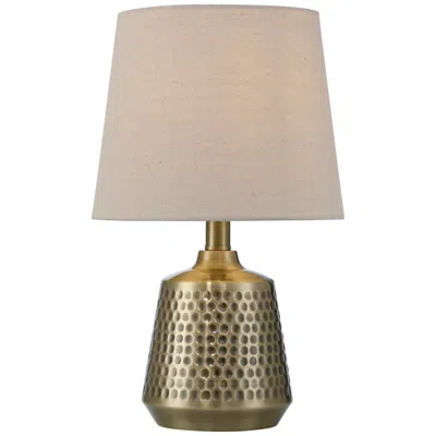 360 Lighting Argus 16 1/4" High Textured Brass Table Lamp
