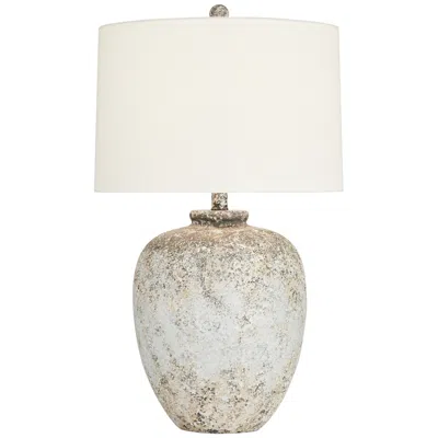 360 Lighting Astaire 27" Weathered Rustic Urn Jar Table Lamp