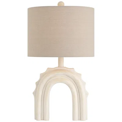 360 Lighting Attica 20 1/2" High Ivory Coastal Arch Accent Table Lamp