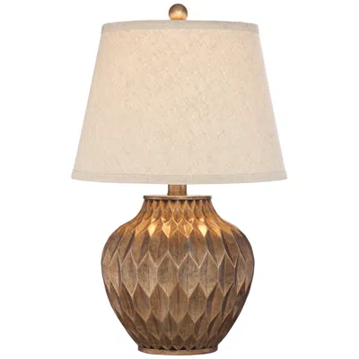 360 Lighting Buckhead 22" High Bronze Accent Lamp With Usb Dimmer