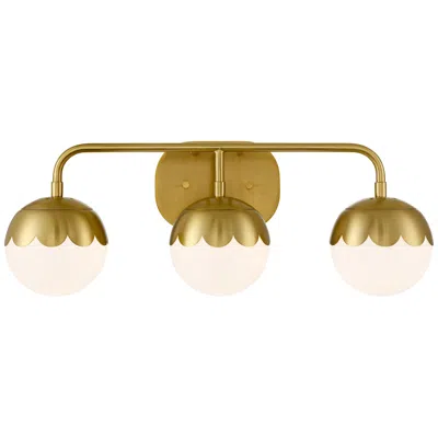 360 Lighting Camila 22 1/2" Wide Antique Brass 3-light Bath Light