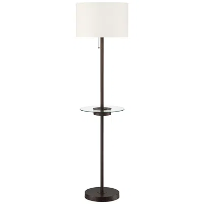 360 Lighting Caper 60 1/2" Bronze Table Floor Lamp With Usb And Outlet