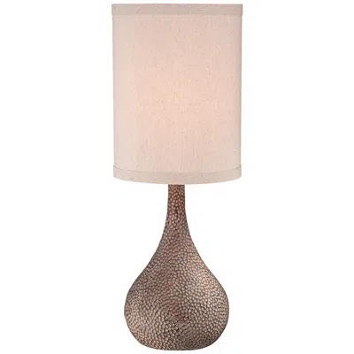 360 Lighting Chalane 31 1/4" Hammered Gourd Bronze Table Lamp