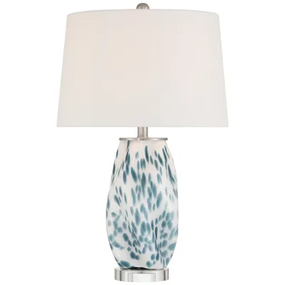 360 Lighting Chelsea 25" High White And Blue Nightlight Table Lamp