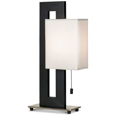 360 Lighting Clark 20 1/2" Black And White Modern Lamp With Dimmer