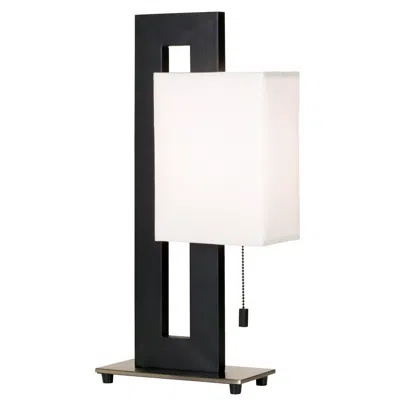 360 Lighting Clark 20 1/2" Black And White Modern Table Lamp